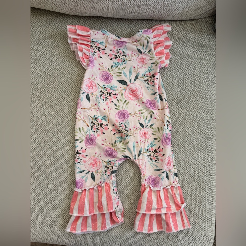 Clover Clothing Floral Romper